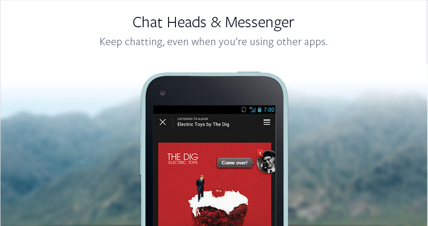 fb home chat