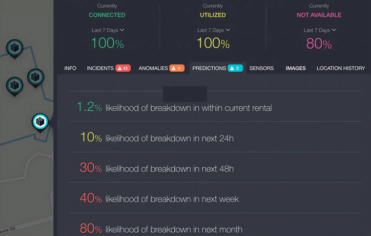 Machine Learning based on Asset Utilization and Asset Health: VisionLink Unified Fleet’s user-friendly screens will display fleet information including: hours, miles, fuel, locations, idle time, asset status, asset utilization, and operation, as well as customer-defined asset states. Get better visibility to your fleet and improve your bottom line with VisionLink Unified Fleet.