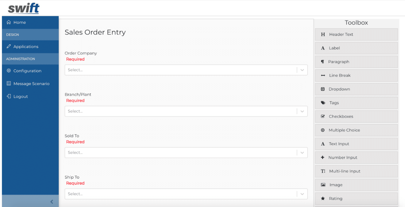 Entry Form Designer